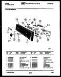 CONSOLE AND CONTROL PARTS Diagram and Parts List for SP24C6WWGC  Gibson Dishwasher