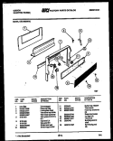 BACKGUARD Diagram and Parts List for CEC1M2WXC  Gibson Range