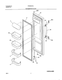 REFRIGERATOR DOOR Diagram and Parts List for FRS26KW3AQ0  Frigidaire Refrigerator