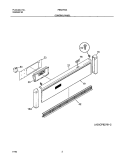 CONTROL PANEL Diagram and Parts List for FEB27S5ASA  Frigidaire Wall Oven