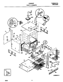 CAVITY / ELEMENT Diagram and Parts List for FEB556CETH  Frigidaire Wall Oven