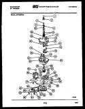 TRANSMISSION PARTS Diagram and Parts List for AWP330F2W  Kelvinator Washer