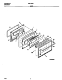 DOOR Diagram and Parts List for WEF352BEDC  Frigidaire Range