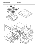 TOP/DRAWER Diagram and Parts List for EW30ES65GSB  Electrolux Range