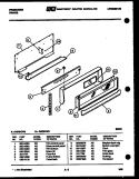 BACKGUARD Diagram and Parts List for RG26CW3  Frigidaire Range
