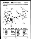 AIR HANDLING PARTS Diagram and Parts List for AS186L2C1  Frigidaire Air Conditioner