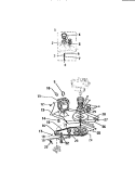 MOTOR, TRANSMISSION Diagram and Parts List for AWP330A1D  Kelvinator Washer