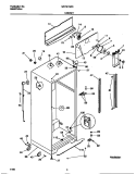 CABINET Diagram and Parts List for WRT21NRCW1  Frigidaire Refrigerator