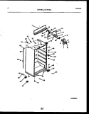 CABINET PARTS Diagram and Parts List for GTL181BL0  Frigidaire Refrigerator