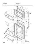 DOORS Diagram and Parts List for GRT15C2AW1  Gibson Refrigerator