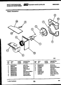 AIR HANDLING PARTS Diagram and Parts List for WAS186P2K1  Frigidaire Air Conditioner