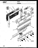 BACKGUARD Diagram and Parts List for GF670RXW4  Frigidaire Range