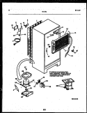 SYSTEM AND AUTOMATIC DEFROST PARTS Diagram and Parts List for 95-1781-23-01  Tappan Refrigerator