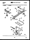 BURNER, MANIFOLD AND GAS CONTROL Diagram and Parts List for GG32CL2  Frigidaire Range