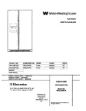 COVER Diagram and Parts List for WRS23MF5AS4  Westinghouse Refrigerator