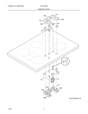 CONTROLS Diagram and Parts List for GLEC36S8EBB  Frigidaire Cooktop