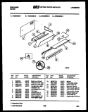 SPLASHER CONTROL Diagram and Parts List for REG638BDW2  Frigidaire Range