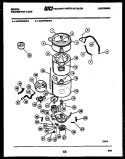 TUB DETAIL Diagram and Parts List for WA27F2WXFA  Gibson Washer