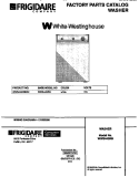 COVER Diagram and Parts List for WWS445RBW2  Frigidaire Washer