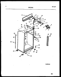 CABINET PARTS Diagram and Parts List for RT176NCD0  Frigidaire Refrigerator