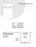COVER Diagram and Parts List for FGF337GSB  Frigidaire Range
