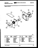 AIR HANDLING PARTS Diagram and Parts List for FAL125P1A1  Frigidaire Air Conditioner