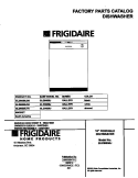 COVER Diagram and Parts List for GLDB656JB0  Frigidaire Dishwasher