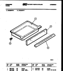 DRAWER PARTS Diagram and Parts List for RS34BFL1  Frigidaire Range