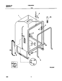 TUB Diagram and Parts List for FDB435RFR4  Frigidaire Dishwasher