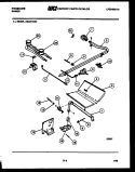 BURNER, MANIFOLD AND GAS CONTROL Diagram and Parts List for GG32PCW4  Frigidaire Range