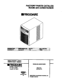 COVER Diagram and Parts List for FAK123J1V1  Frigidaire Air Conditioner