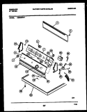 CONSOLE AND CONTROL PARTS Diagram and Parts List for DE5800RW1  Frigidaire Dryer