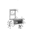 CABINET, WINDOW MOUNTING PARTS (`AA Diagram and Parts List for A4LCC2  Frigidaire Air Conditioner