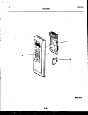 CONTROL PANEL Diagram and Parts List for MCT870P2  Frigidaire Microwave