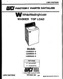 COVER Diagram and Parts List for LA400JXF4  Frigidaire Washer