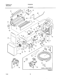 ICE MAKER Diagram and Parts List for FRS20ZRGB4  Frigidaire Refrigerator