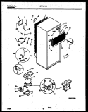 SYSTEM AND AUTOMATIC DEFROST PARTS Diagram and Parts List for GRT19PRAW1  Gibson Refrigerator