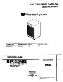COVER Diagram and Parts List for MDD30FW2  Frigidaire Dehumidifier