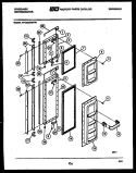 FREEZER DOOR PARTS Diagram and Parts List for FPCE22V3FF1  Frigidaire Refrigerator