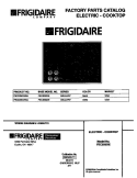 COVER Diagram and Parts List for FEC9X6XESA  Frigidaire Cooktop