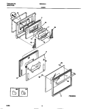 DOOR Diagram and Parts List for TEB540CCB1  Tappan Wall Oven