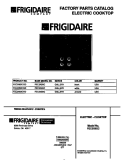 COVER Diagram and Parts List for FEC3X9XCBD  Frigidaire Cooktop
