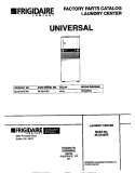 COVER Diagram and Parts List for MLXE42REW1  Frigidaire Washer Dryer Combo