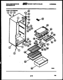 CABINET PARTS Diagram and Parts List for RTG140GCH2A  Frigidaire Refrigerator