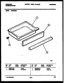 DRAWER PARTS Diagram and Parts List for REG433MNW4  Frigidaire Range