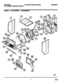 DRYER - CABINET, DRUM, HEATER Diagram and Parts List for MLXE62RBD1  Frigidaire Washer Dryer Combo