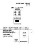 COVER Diagram and Parts List for FED355ASF  Frigidaire Range