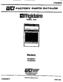 COVER Diagram and Parts List for GP32BNW1  Frigidaire Range