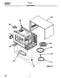 WRAPPER / BODY Diagram and Parts List for FMT118U1B0  Frigidaire Microwave