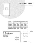 COVER Diagram and Parts List for GLRT188WDKC  Frigidaire Refrigerator